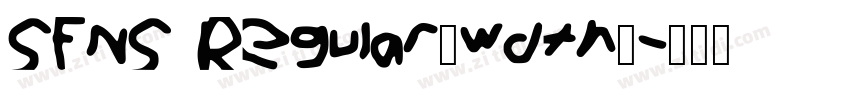 SFNS Regular_wdth_字体转换
